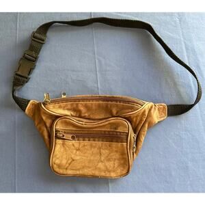 Vintage 1980s Leather Fanny Pack Belly Bag